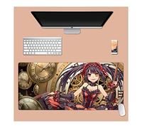 Dating Battle Tapis de Souris XL 900x400mm Hydrorésistant Anime Mouse Pad Grand Tapis de Souris Gamer avec Base en Caoutchouc Anti-Glissant Surface Texturée pour Ordinateur et PC, S