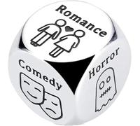 Dating Dice Couples Gift, Personalized Decision Dice, Valentine's Day Gifts for Girlfriend Or Boyfriend, Romantic Date Night, Anniversary for Husband Wife Couples Gift Ideas (Film Dice).