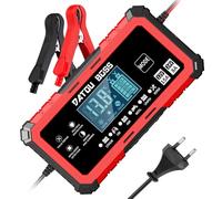 DATOUBOSS 15A Chargeur Batterie Voiture, 12V 15A / 24V 8A Chargeur Batterie Intelligent Entièrement Automatique, Réparation Automatique et Écran LCD, pour Auto Voiture Moto Camion, AGM, Gel, Wet, SLA