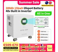 DATOUBOSS 15kwh lifepo4 batterie 48v et onduleur intégré 6200W avec écran tactile LCD amovible avec roues roulantes DT-48V-6200W-15KWh