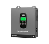 DATOUBOSS 1800W Hybrid Solar Wechselrichter 12V, MPPT Regler, 2500W PV Eingang, Reiner Sinus 12V DC Auf 230V AC, Batterieloser Betrieb, BMS-Schutz, für Blei-Säure & Lithium, Off-Grid Anlage