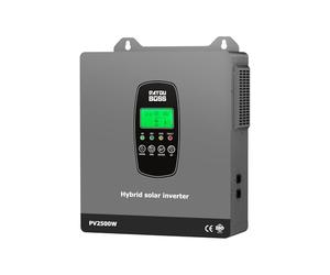 DATOUBOSS 1800W Hybrid Solar Wechselrichter 12V, MPPT Regler, 2500W PV Eingang, Reiner Sinus 12V DC Auf 230V AC, Batterieloser Betrieb, BMS-Schutz, für Blei-Säure & Lithium, Off-Grid Anlage