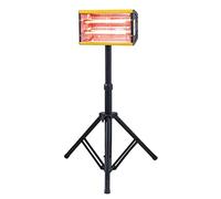 DATOUBOSS 2000W Lampe de Séchage de Peinture Infrarouge Lampe de Durcissement de Peinture Infrarouge Portable Lampe Infrarouge Carrosserie Peinture avec Support (220V EU)