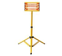 DATOUBOSS 2000W Lampe Infrarouge Chauffante Carrosserie 220V, Lampe de Durcissement à Ondes Courtes avec Support Télescopique Réglable pour Réparation Automobile et Travaux de Peinture (350×400 mm)