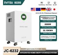 DATOUBOSS 6200W dispositif de stockage d'énergie domestique intégré 51.2V 628Ah batterie LiFePO4 32.15KWh batterie Rechargeable intégrée JC-6230