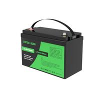 DATOUBOSS Batterie Lithium 12V100Ah LiFePO4 BMS intégré 100A 8000-15000Cycles Cycle Profond Batterie Lithium Max1280W Puissance supportée en série/parallèle,Parfait pour Solaire,Camping-Car,Off-Grid