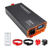 DATOUBOSS Convertisseur 12v 220v 230V Pur Sinus 2000W/4000W, Onduleur Onde sinusoïdale Pure Transformateur avec 1 Prises EU et 1 Ports USB et 1 Ports Type-c et Écran LCD