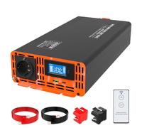 DATOUBOSS Convertisseur 24v 220v/230v Pur Sinus 2000W/4000W, Convertisseur 24v 220v Camion avec 1 Prise EU de Courant Alternatif et 1 Port USB avec 1 Type-c Port et Écran LCD de Pointe