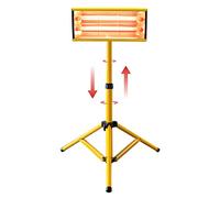 DATOUBOSS Lampe de Séchage de Peinture Infrarouge 2000W Lampe de Cuisson à Infrarouge Carrosserie Peinture Lampe avec Support