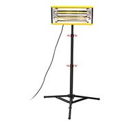 DATOUBOSS Lampe de Séchage de Peinture Infrarouge 2000W Lampe de Durcissement de Peinture Infrarouge Portable Lampe Infrarouge Carrosserie Peinture avec Support (220V EU)