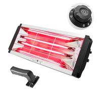 DATOUBOSS Lampe Infrarouge chauffante carrosserie 2000W, Lampe Infrarouge carrosserie à Ondes Courtes avec Minuterie 0-90 Min, Sécheur de Peinture pour Réparation de Carrosserie Auto
