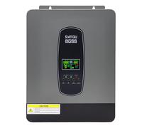 DATOUBOSS Onduleur Hybride 24V 3000W, Onduleur Solaire Hybride Onde Sinusoïdale Pure, 24V DC vers 220V/230V AC avec Contrôleur MPPT 100A et Interface de Communication BMS RS485 pour Batterie Lithium