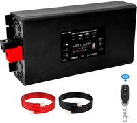 DATOUBOSS Onduleur sinusoïdal pur, puissance continue 2000W, tension d'entrée DC12V/24V/60V, DC24V en AC220V 50Hz