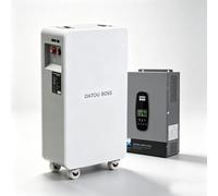 DATOUBOSS Onduleur solaire hybride 48 V 6200 W + batterie LiFePO4 48 V 314 Ah pour énergie solaire domestique, hors réseau et alimentation de secours