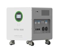 DATOUBOSS Système de stockage de batterie LiFePO4 16,07 kWh, batterie 48 V 314 Ah avec onduleur hybride 6000 W, entrée PV 9000 W, prend en charge la surveillance par application, tout-en-un pour les