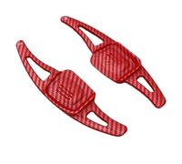 DATOUJLS pour VW pour P&assat pour C-Trek pour Tiguan pour Tharu pour Atlas Auto Volant Extension Palette Changement Vitesse(Rouge Carbone)