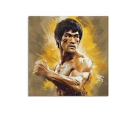 DATOZA Bruce Lee Poster décoratif sur toile représentant une légende de l'art martial, affiches et image d'art moderne pour chambre à coucher (30 x 30 cm)