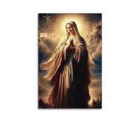DATOZA Image de la Vierge Marie - Poster d'art vintage décoratif sur toile - Poster mural et photo d'art moderne pour chambre à coucher - 30 x 45 cm