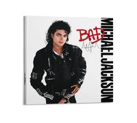 DATOZA Michael Jackson Art Bad Album Poster décoratif sur toile pour chambre à coucher 70 x 70 cm