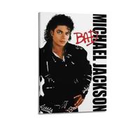 DATOZA Michael Jackson Bad Album - Poster décoratif sur toile - Impression d'art moderne pour chambre à coucher - 60 x 90 cm