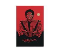 DATOZA Poster de Michael Jackson Thriller - Impression sur toile - Décoration murale moderne pour chambre à coucher - 30 x 45 cm