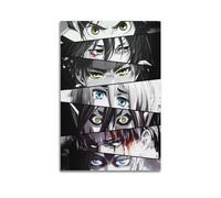 DATOZA Poster décoratif sur toile représentant l'Attaque des Titans pour chambre à coucher 40 x 60 cm