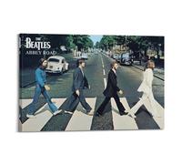 DATOZA Poster décoratif sur toile The Beatles Abbey Road - Impression sur toile moderne pour chambre à coucher - 40 x 60 cm