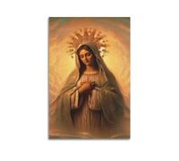 DATOZA Poster vintage de la Vierge Marie sur toile - Impression d'art moderne pour chambre à coucher - 30 x 45 cm