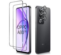 Datree 2 Pièces Verre Trempé pour OPPO A80 5G, 2 Pièces Caméra Arrière Protecteur, Dureté 9H, Double Protection Metal + Caméra Verre Trempé, Protection D'Écran Anti-Rayures