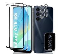 Datree 2 Pièces Verre Trempé pour Samsung Galaxy A16 5G&4G, 2 Pièces Caméra Arrière Protecteur, Dureté 9H, Double Protection Metal + Caméra Verre Trempé, Protection D'Écran Anti-Rayures