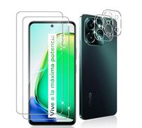 Datree 2 Pièces Verre Trempé pour Vivo Y28 4G, 2 Pièces Caméra Arrière Protecteur,9H Dureté/Anti-Rayures/Sans Bulles/Ultra Résistant,Protection écran