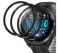 Datree 3 Pièces Films de Protection d'écran pour Garmin Forerunner 965,Couverture complète Film Fin Composite HD，Flexion Libre Anti-Rayures Anti-Bulle Mince Matériau Composite Film-Noir