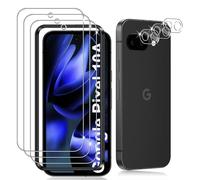 Datree 3 Pièces Verre Trempé pour Google Pixel 10A 5G, 3 Pièces Caméra Arrière Protecteur,9H Dureté/Anti-Rayures/Sans Bulles/Ultra Résistant,Protection écran