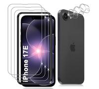 Datree 3 Pièces Verre Trempé pour iPhone 17E 5G, 3 Pièces Caméra Arrière Protecteur,9H Dureté/Anti-Rayures/Sans Bulles/Ultra Résistant,Protection écran