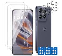 Datree 3 Pièces Verre Trempé pour Motorola Moto Edge 60 Neo/Edge 50 Neo, 3 Pièces Caméra Arrière Protecteur,9H Dureté/Anti-Rayures/Sans Bulles/Ultra Résistant,Protection écran