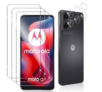 Datree 3 Pièces Verre Trempé pour Motorola Moto G24 /Moto E14 /Moto G04 /Moto G04S, 3 Pièces Caméra Arrière Protecteur,9H Dureté/Anti-Rayures/Sans Bulles/Ultra Résistant,Protection écran