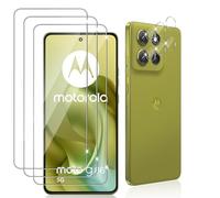 Datree 3 Pièces Verre Trempé pour Motorola Moto G86/Moto G86 Power, 3 Pièces Caméra Arrière Protecteur,9H Dureté/Anti-Rayures/Sans Bulles/Résistant,Protection écran