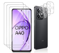 Datree 3 Pièces Verre Trempé pour OPPO A40 4G/A40M 4G /OPPO A60 5G, 3 Pièces Caméra Arrière Protecteur,9H Dureté/Anti-Rayures/Sans Bulles/Ultra Résistant,Protection écran