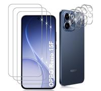 Datree 3 Pièces Verre Trempé pour OPPO Reno 15 F/15F/15 FS/15FS (4G/5G), 3 Pièces Caméra Arrière Protecteur,9H Dureté/Anti-Rayures/Sans Bulles/Ultra Résistant,Protection écran