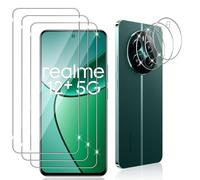 Datree 3 Pièces Verre Trempé pour Realme 12 Plus/Realme 12+ 5G/Realme 12 4G, 3 Pièces Caméra Arrière Protecteur,9H Dureté/Anti-Rayures/Sans Bulles/Ultra Résistant,Protection écran