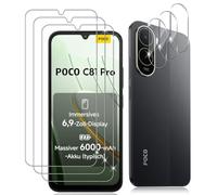 Datree 3 Pièces Verre Trempé pour Xiaomi POCO C81 PRO, 3 Pièces Caméra Arrière Protecteur,9H Dureté/Anti-Rayures/Sans Bulles/Ultra Résistant,Protection écran