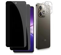 Datree Anti-Espion Verre Trempé pour OPPO A5 Pro 5G, 2+2 Pièces Anti-Spy Protecteur D'écran avec Caméra Arrière Protecteur, Dureté 9H Film Protection, Résistant Aux Rayures