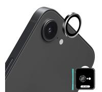 Datree Caméra Arrière Protecteur pour iPhone 17E 5G, Protection Objectif en Verre Trempé 9H, Sans Bulle Anti-Rayures Ultra Résistant Individuels Lentille Caméra - Noir