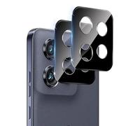 Datree pour Motorola Moto Edge 60 Neo/Edge 50 Neo Protection Caméra, 2 Pièces 9H Dureté Ultra HD Film Verre Trempé, Sans Bulle Anti-Rayures Ultra Résistant Film Caméra Protection Écran - Noir