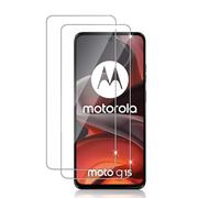 Datree Verre Trempé Pour Motorola Moto G15/G05/E15 /G15 Power, 2 Pièces Résistant Film Protection écran, Sans Bulles, Film de Protection Écran HD Dureté 9H Anti Rayures, 2.5D Vitre Protecteur