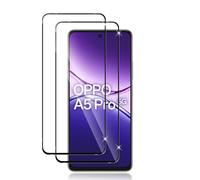 Datree Verre Trempé Pour OPPO A5 Pro, Film de Protection Écran Ultra HD Dureté 9H, Anti Rayures, Sans Bulles, 2.5D Vitre Protecteur-Noir,2 Pièces