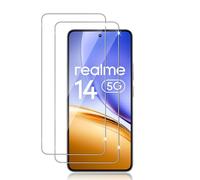 Datree Verre Trempé Pour Realme P3/Realme 14 5G/Realme 14T 5G, Pièces Résistant Film Protection écran, Sans Bulles,Film de Protection Écran Ultra HD Dureté 9H Anti Rayures, 2.5D Vitre Protecteur