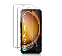 Datree Verre Trempé Pour Samsung Galaxy Xcover 7/7 Pro /Xcover7 Enterprise Edition, 2 Pièces Résistant Film Protection écran, Sans Bulles,Film de Protection Écran Ultra HD Dureté 9H Anti Rayures