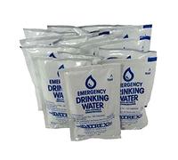 Datrex Lot de 18 paquets d'eau d'urgence 120 ml - 3 jours/72 heures d'approvisionnement (18 paquets), blanc