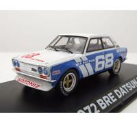 Datsun 510 Bre #68 1972 Bleu Blanc Peter Gregg Modèle 1:43 Greenlight